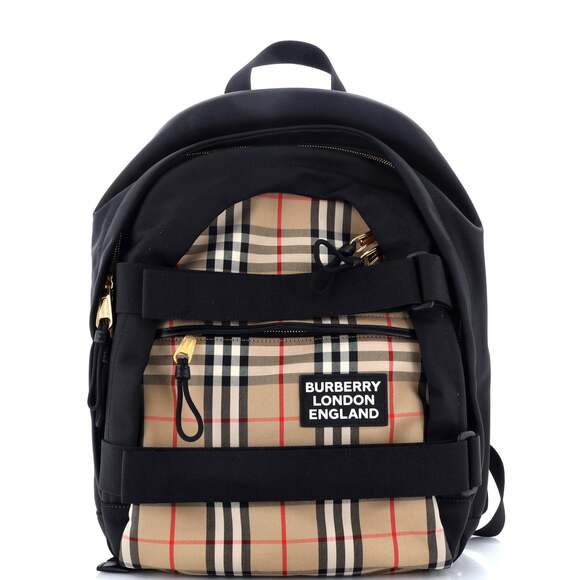 Burberry Nevis Backpack Vintage Check #178059B10B - Picture 1 of 7